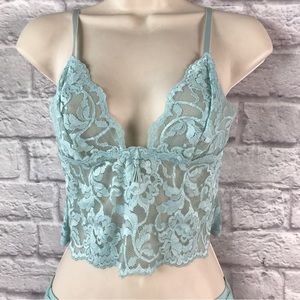 Tiffany blue Victoria’s Secret Lace Cami